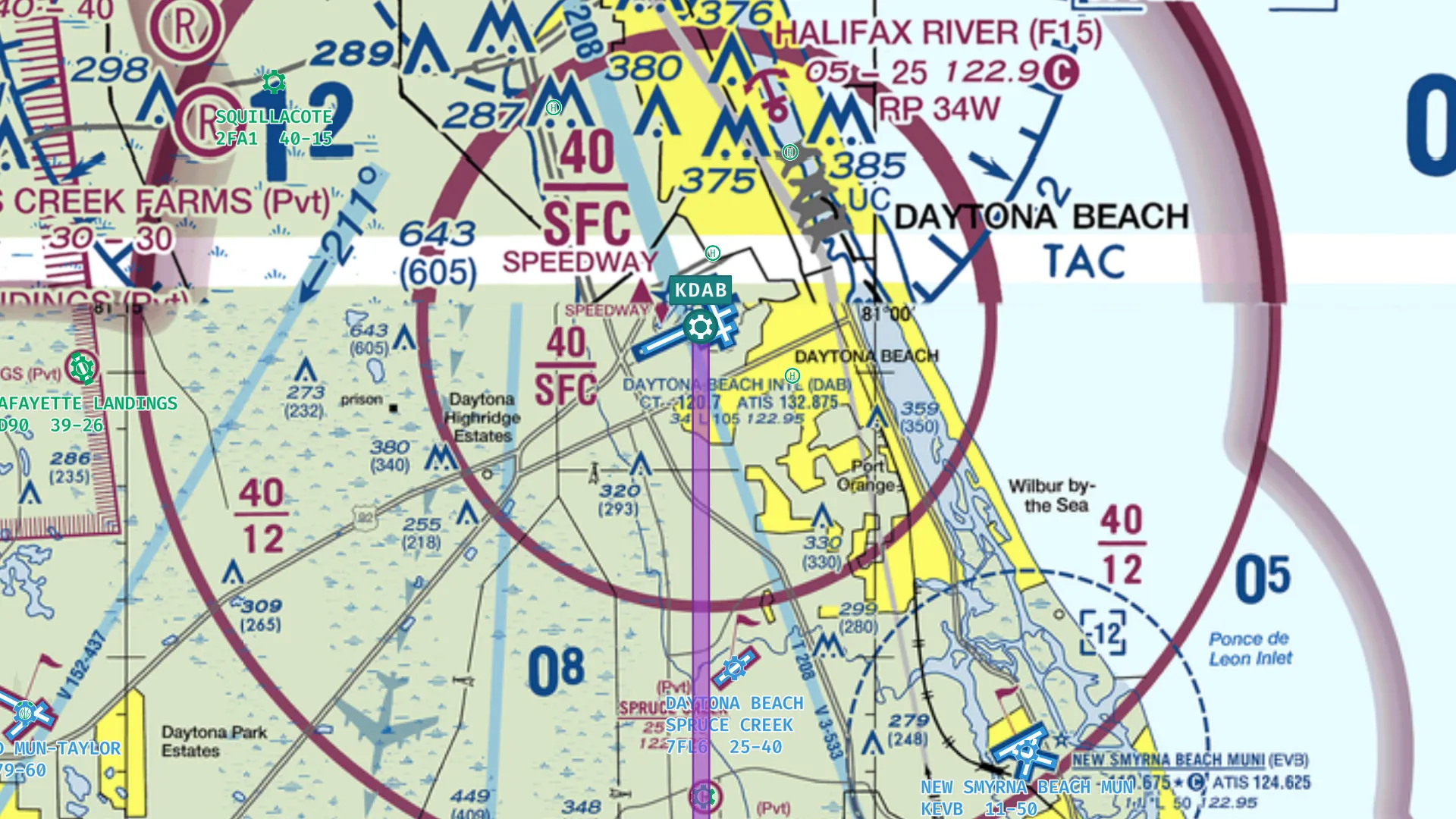 Cómo leer las cartas seccionales de la FAA